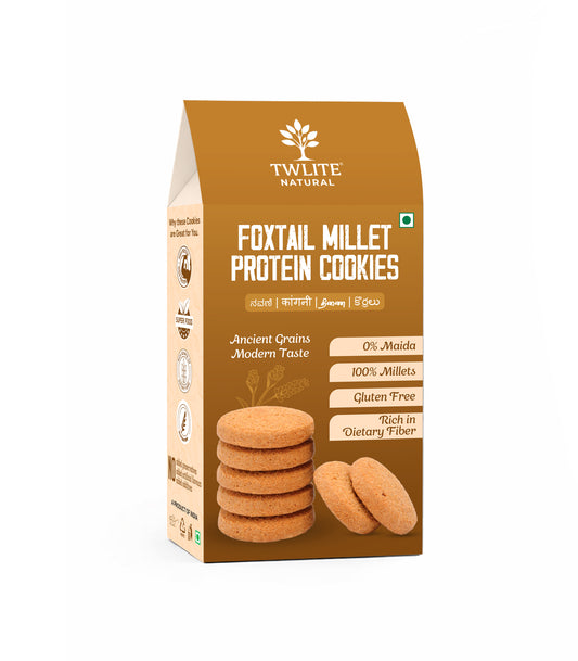 Foxtail millet protein cookies with coco butter | whey protein | Interesterified fat | Antioxidant-rich | Eggless millet cookies for kids and adults.