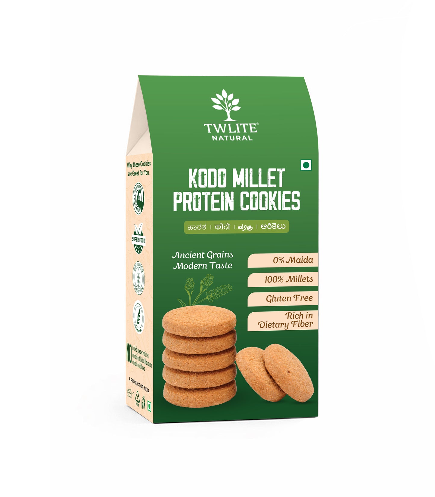 Kodo millet protein cookies with coco butter | whey protein | Interesterified fat | Antioxidant-rich | Eggless millet cookies for kids and adults.