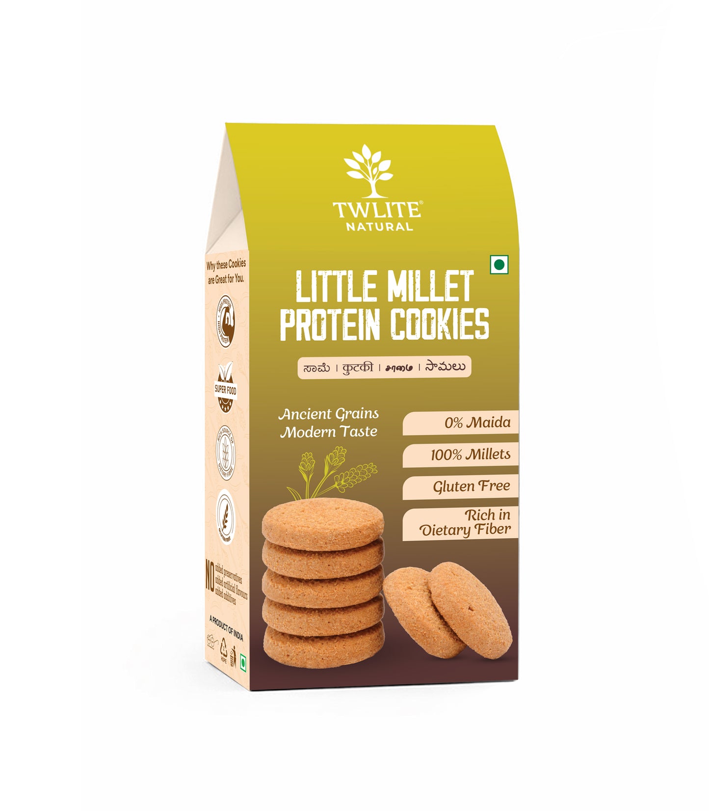 Little millet protein cookies with coco butter | whey protein | Interesterified fat | Antioxidant-rich | Eggless millet cookies for kids and adults.