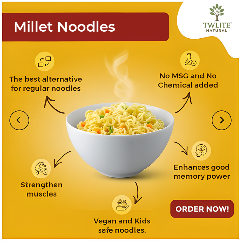 Kodo Millet Noodles | No Maida | No Preservatives | No Hydrogenated Oil