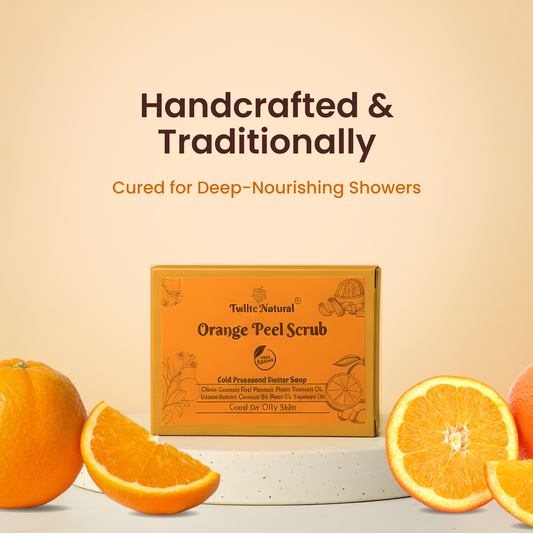 Orange Peel Scrub Cold Processed Soap (125 G)