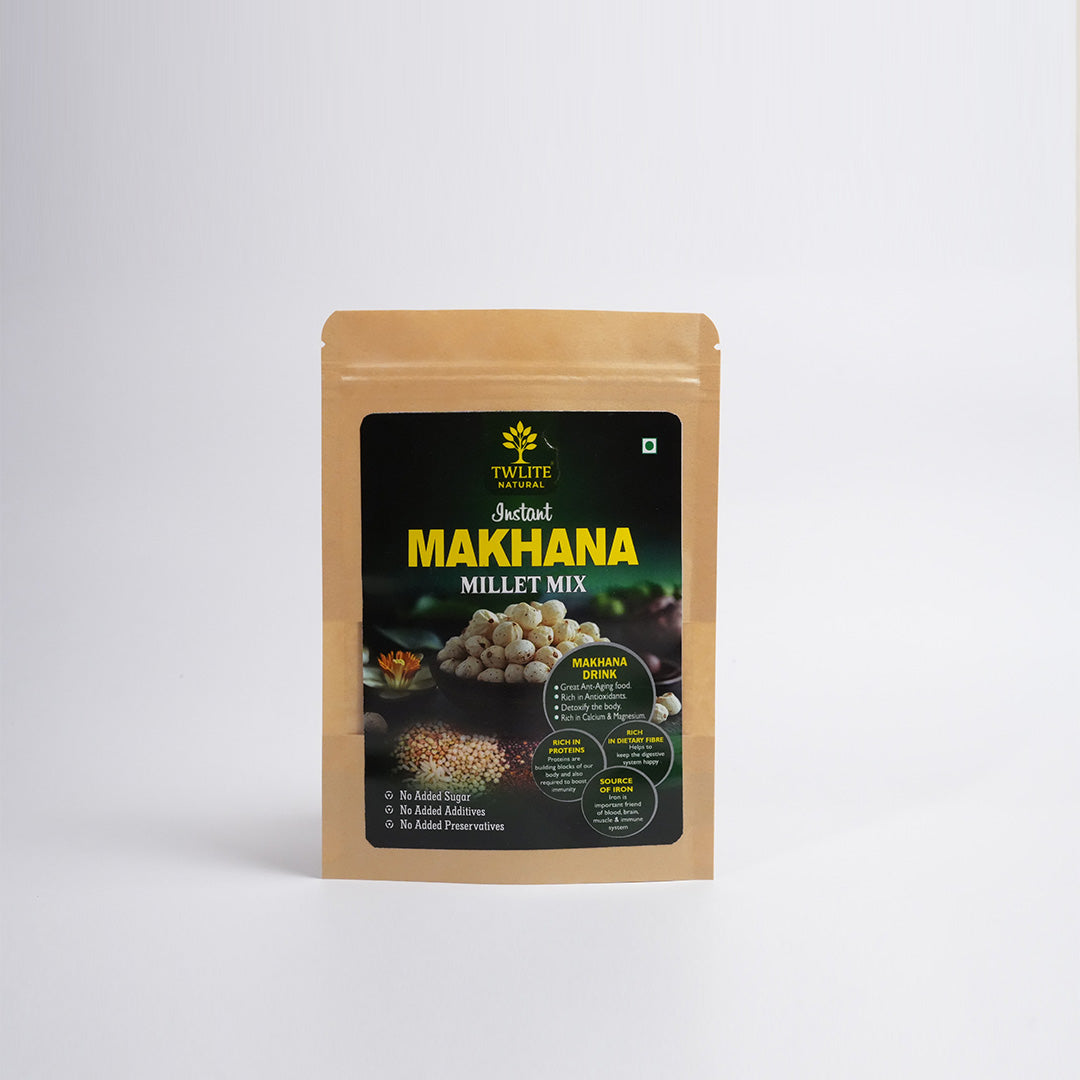 Makhana Millet Nutritious Mix |Superfood Mix of Makhana, Millets, Cereals, Pulses, Nuts & Spices | Plant-based protein | Organic, Low GI, High protein & Antioxidant-rich | No Added Sugars | Vegan | Porridge Mix
