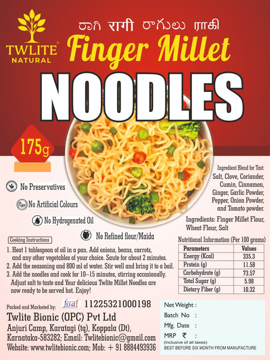 Finger Millet Noodles | No Maida | No Preservatives | No Hydrogenated Oil